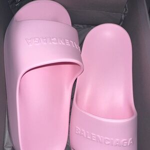 Balenciaga WOMEN'S CHUNKY SLIDE SANDAL IN PINK